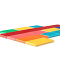 Plastic Rainbow Fraction Tiles Set For Kids Hands On Learning Fractions And Equivalence With Color Coded Montessori Math Manipulatives For 4th Grade And Homeschool Set Of 51 displayed at an angle