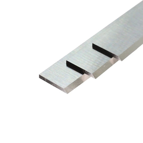 Built Tough Replacement Planer Blades For 8 Inch Thickness Planers High Speed Steel Knives showing precision ground edges.