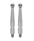 Dial Test Indicator Contact Point With 2mm Ball Tip Made From High Speed Steel HSS M1.8x0.35 Thread 0.82 Inch Length 2 Pack