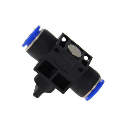 HVFF 12 Air Flow Control Valve With Push To Connect Fitting Pneumatic Speed Controller In Line Flow Regulator For Half Inch Od Tubes Plug And Play Hookup No Fuss Adjustment Smooth Operation Heavy Duty Plastic Build Quick Turnkey Setup