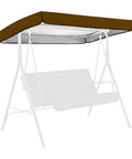 Cozy Up Your Outdoor Swing With This 84 By 48 Inch Coffee Canopy Replacement Top Universal Waterproof Patio Swing Cover For 3 Seaters Great For Garden Yard Park And Porch