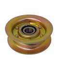 Premium 42 Inch Deck Kit Slick Replacement Set For Lawn Riders Featuring Heavy Duty Belts Razor Edge Blades And Bulletproof Spindles For hassle free Cutting All Summer Long, showcasing a SPINDLE PULLEY with bearing.