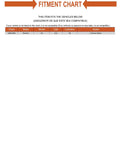 Fitment chart for Heavy Duty Replacement Steering Pitman Arm for Chevrolet Applications detailing compatible vehicle models.