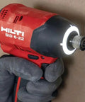 User operating 22V Nuron SID 6 Cordless Brushless Impact Driver Tool Only With Quarter Inch Hex Quick Change Beast Power for fast driving