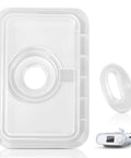 Replacement CPAP Gasket Kit for DreamStation 1 Flip Lid Seal and Humidifier Dry Box Inlet Seal, Silicone Gasket 1120613, Leak-Proof, Compatible With DreamStation Heated Humidifier by Philips Respironics. clear silicone seal kit for DreamStation 1 humidifier