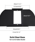 Homebrewing Grain Mill With Three Rollers And 13 Lb Hopper Steel Base dimensions for beer making setup