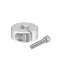 Split Shaft Collar Set For 6mm Shaft, Aluminum Clamp-On Collars, 20mm Outer Diameter, 8mm Thick, with M3 Set Screw, Lightweight and Rust Resistant