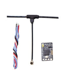 ExpressLRS RX24T 2.4G Nano Receiver with IPEX antenna and wire, compact design for DIY racing drones, high refresh rate FPV module
