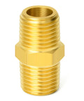 Beefy Brass Pipe Fitting Set Ten Pack Three Eighths Inch Male To Three Eighths Inch Male Hex Nipples