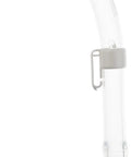 Mini Dry Snorkel With Auto Closing Anti Splash Valve And Dry Top For No Mess Water Ingress, Flexible Tube, Clear Yellow Finish