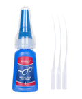 Clear Glasses Frames Glue For A Fast Fix And Bonding, Instant Strong Adhesive bottle with applicator tips