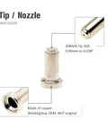 Pro Grade Plasma Electrode Tip Kit 0.96mm For ESAB PCM-500i PT-31XL Torch, copper tip detail with specifications.