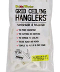Ceiling Grid Hanger Clips Pack Of 10 White Twist On Grip Clips For Ceiling Tiles in retail packaging