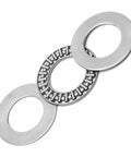 Needle Roller Thrust Bearing Set With Four Washers, 20mm ID And 35mm OD, 4mm Thick, GCr15 for heavy duty machinery