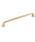 Champagne Bronze Appliance Pull For Large Paneled Cabinets, 18 Inch Center To Center Cabinet Handle, side view.