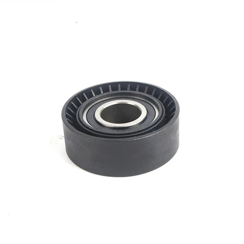 Premium Drive Belt Tensioner Pulley Assembly For BMW 3 Series 5 Series M3 X5 Z3 Z4 Serpentine Idler Kit Replaces 11281427252 close-up black pulley