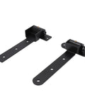 Hella Tough Heavy Duty Strap Gate Hinges Supporting 900 Pounds Heavy Gauge Stainless Steel Farm Entrance Brackets with roller design.