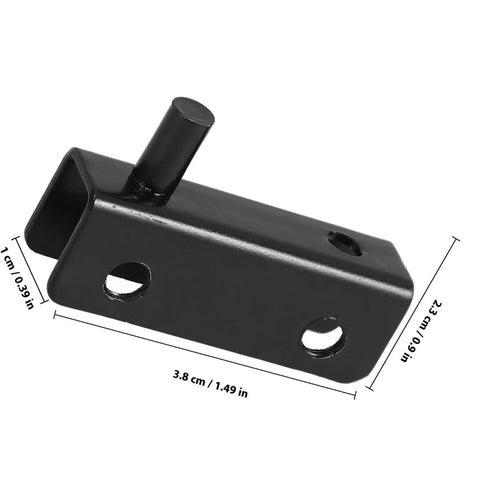 Black Finish Glass Shower Door Hinges Set With Metal Clamps Cold Rolled Steel Construction 4-Pair Shower Door Hardware Repair Kit