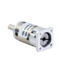 Hella Accurate Nema 8 Planetary Gearbox With 4mm Input Shaft And Smooth As Silk Operation For Stepper Motors showing close-up of the gearbox.