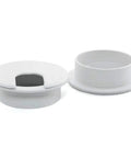 Two Pack 2 Inch Desk Cable Grommets Hole Covers For Clean Cable Management On Office Desks, 50mm Hole Fit, White ABS Plastic Covers