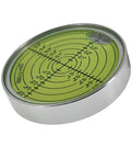 Pro Grade Aluminum Alloy Universal Horizontal Level Tool With Bubble Level Circle 2.4 Inches 60mm Magnetic Silver Green Built For Construction And DIY Projects, 60mm round bubble level