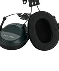 Noise Cancelling Hard Hat Earmuffs Attachable For Construction Site Adjustable Fit With Retractable Stainless Steel Cups