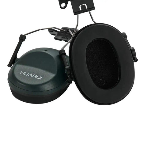 Noise Cancelling Hard Hat Earmuffs Attachable For Construction Site Adjustable Fit With Retractable Stainless Steel Cups