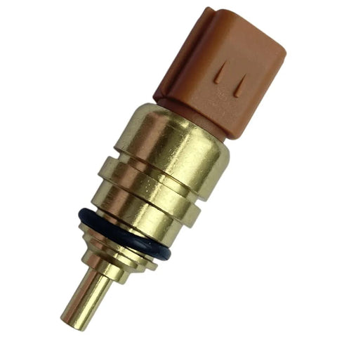 Coolant temperature sensor with brass body and brown plastic connector