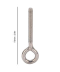 Heavy Duty Stainless Steel Lifting Eye Bolts 304 Grade M6x73 10 Pack Lift Eye Hooks For Machinery Outdoor And Damp Environments Smooth Finish Durable Eye Nut Screws For Safe Hoisting, 73mm