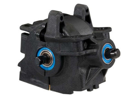 Traxxas Front Differential Assembly With Pinion Gear And Plastics For One Tenth Scale Four By Four Slash Stampede Rustler Rally RC Car Replacement Part Upgrade Kit, black housing detail