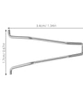 Get Those Clippers Fixed Fast With A Cool Spring Repair Kit That Makes Trimming Effortless Again Using Durable Stainless Steel And Tough Plastic Parts For Smooth Silent Operation On Any Manicure Tool, 3.4cm steel spring