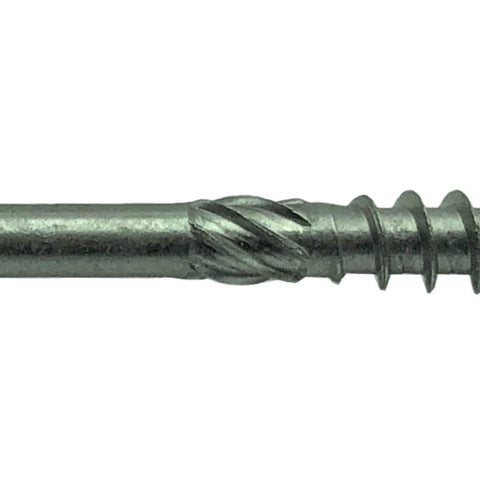 Close-up of 15 X 6 Inch Construction Lag Screw Stainless Steel 300 Series with thread and shank detail.