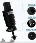 Windshield Washer Pump With Grommet For BMW And Mercedes Benz Washer Motor Replacement Replaces OEM 67128362154 67128377612