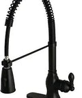 Matte Black Single Handle Pull Down Kitchen Faucet With Two Function Stream And Jet Spray No Fuss No Mess 10 Inch Spout Reach Deck Mount