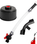 Pro Grade Fuel Filler Hose Kit With Ball Valve Tank Hose And Upgraded Hose Bender For Tuff Jugs Includes Jug Cap VP Gas