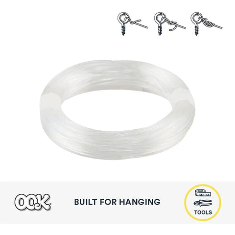 15 Ft Invisible Hanging Wire With 50 Lb Capacity Self Tying Wire For Picture Hanging Planters And Lightweight Decor