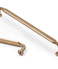 Champagne Bronze Cabinet Pulls Two Pack 7.5-Inch Heavy-Duty Solid Kitchen Cabinet Handles Champagne Gold Drawer Hardware For Bathrooms And Cabinets Built Tough Rust Proof Easy Install, 7.5-inch pull close-up