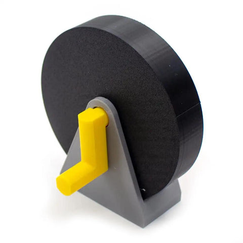 Get Your Hands On This Awesome Assemblable 3D Printed Pla Planetary Gear Model Kit Perfect For Diy Mechanical Transmission System Learning And Fun Stem Educational Projects, showing side view of gear with yellow handle