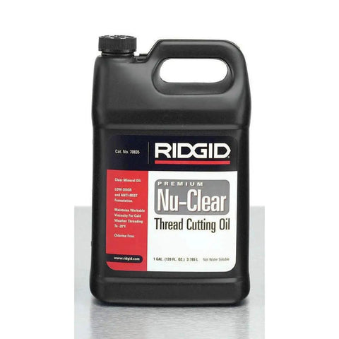 Nu Clear Thread Cutting Oil For Plumbing And Metalwork 1 Gallon Heavy Duty Pro Grade Lubricant That Cools Threads And Pipes Halogen Free PCB Free Chlorine Free Prolongs Tool Life And Debris Free Clean Cuts