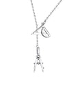 Engineer Graduation Gift Bracelet For Engineers And Architects With Engraved Quote Pendant And Protractor Charm on stainless steel chain