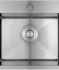 Drop In Topmount 304 Stainless Steel Single Bowl Sink For Bar Kitchen Laundry Yard Office 18 Gauge Construction Includes Strainer
