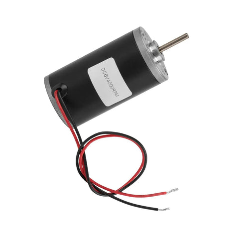 Heavy Duty 24V 3500Rpm Permanent Magnet Dc Carbon Brush Motor with reversible rotation and metal gears, designed for automation and DIY projects.