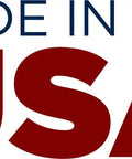 Made in the USA text logo emphasizing domestic manufacturing, featuring bold red and blue typography.
