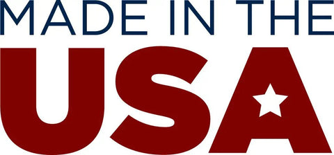 "Made in the USA" text with a star inside the letter 'A', indicating American manufacturing origin.