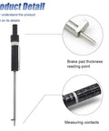 Brake Pad Thickness Gauge And Tire Tread Depth Tool For Cars, Precision Measuring Pen With Scale, 1.5mm To 11mm Range