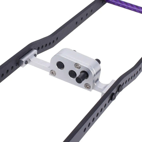 Aluminum Transfer Case With Reverse Shaft For 1By10 LCG RC Crawler SCX10 Chassis Upgrade Part Black High Strength Metal Housing