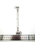 Badass M6 Jaw And Jaw Turnbuckle Forged From 316 Stainless Steel Marine Grade Rigging Hardware Salt Water Resistant Comes With Locking Nuts, 170mm.