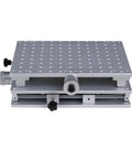 2 Axis Workbench XY Table With Polished Lifting Platform, aluminum alloy, 50 kg capacity, front view, 220x300x100mm