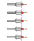 Check Out These Awesome Adjustable Tapered Countersink Drill Bits in a set of 5, made from super hard alloy steel for wood projects.