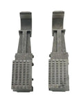 Pro Grade Welding Shoe Spare Part For Battery Powered Plastic Strapping Tool Fits BXT3 16 And BXT3 13 Replacement 1832 022 257 For Crisp Heat Seals And Long Lasting Wear, pair of gray metal shoes